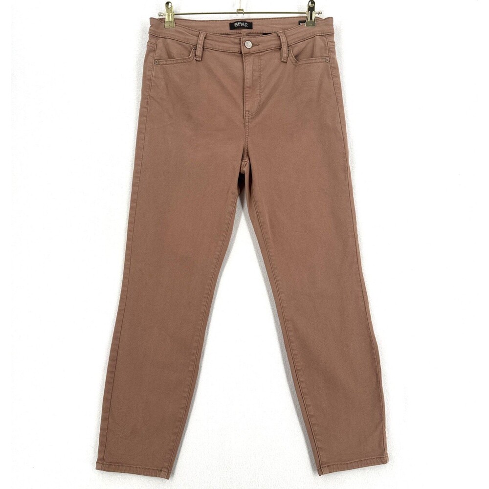 Buffalo David Bitton Havana Pants Women 10/30 Mauve Brown High Rise Ankle Skinny